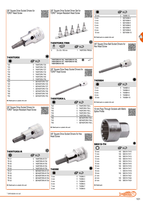 SOCKET DRIVER 3/8" TAMPER-RES.