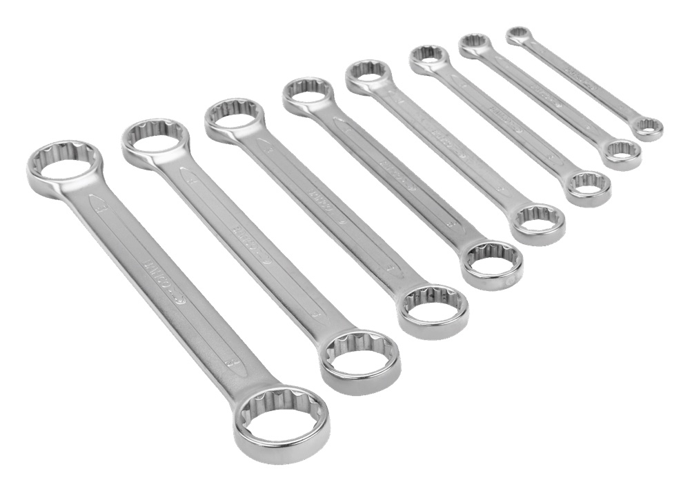 FLAT RING SPANNER SET A  8 PCS