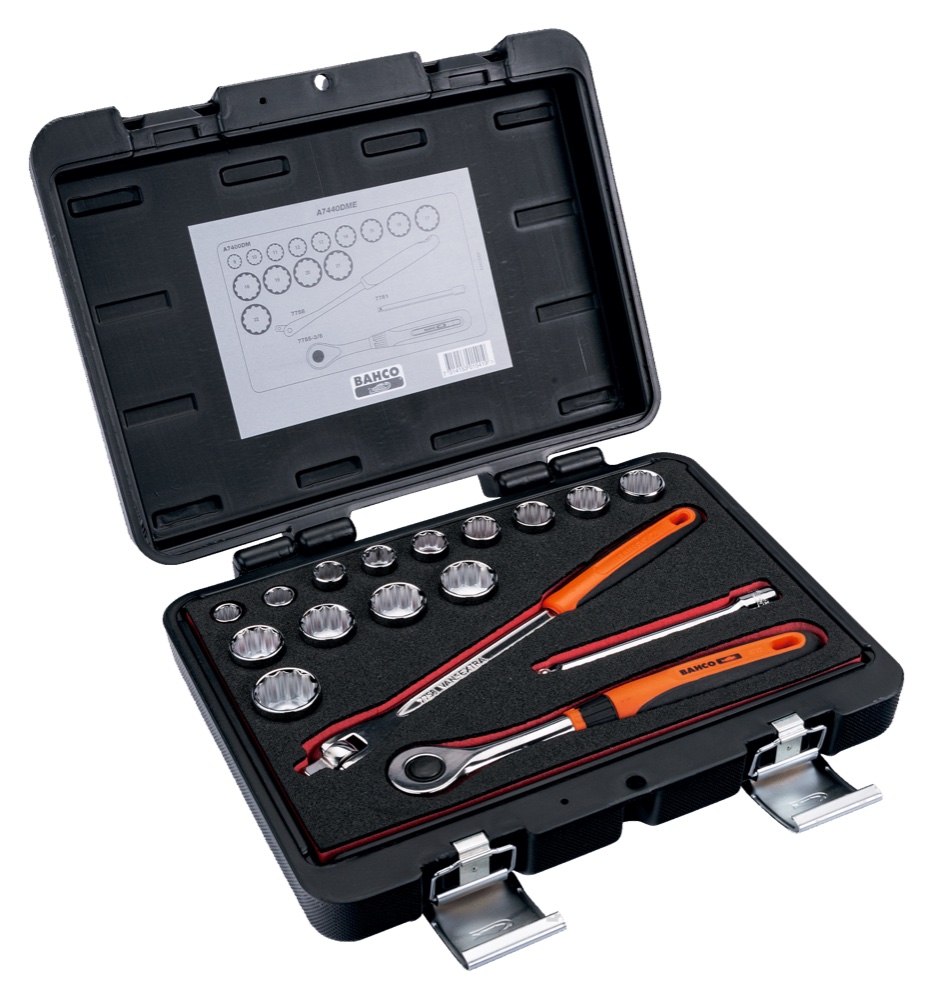 SOCKET SET ERGO 3/8''
