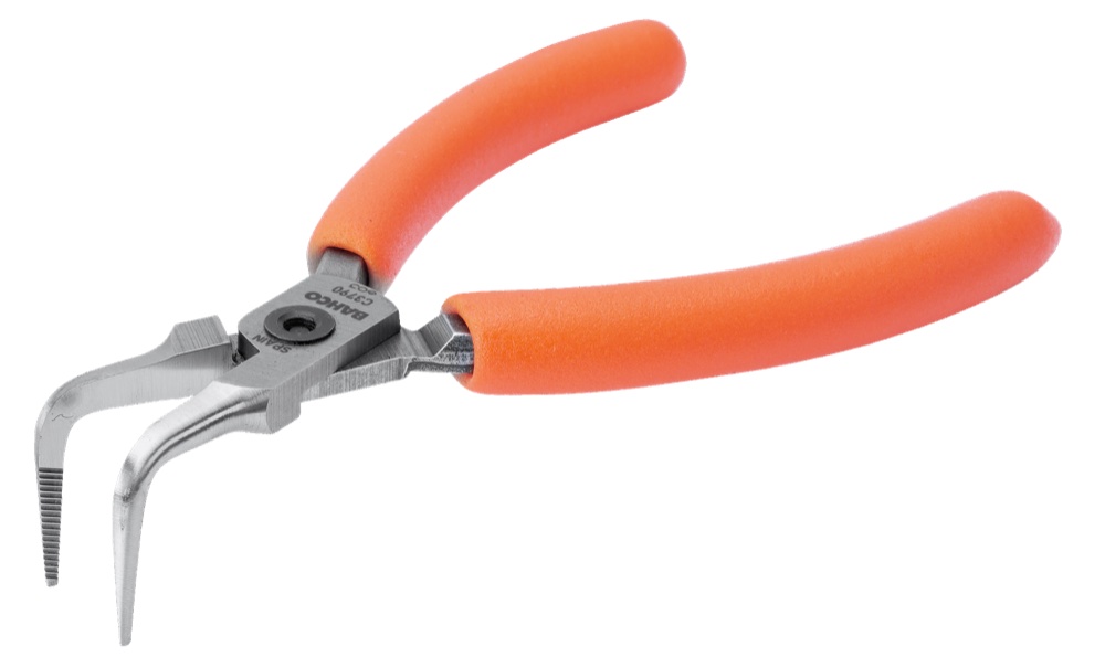 NEEDLE PLIERS LONG BENT 90º