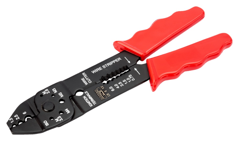 TERMINAL PLIER RED HANDL 220MM