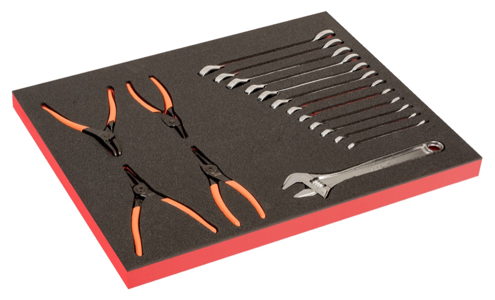 FOAM W/WRENCHES AND PLIERS