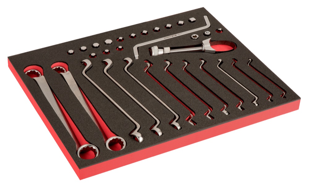 FOAM W/SOCKETS & WRENCHES
