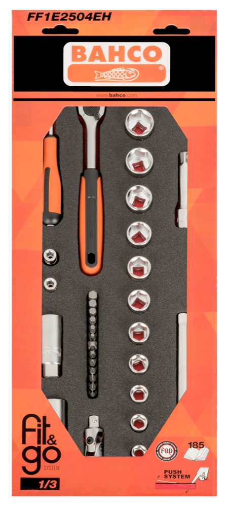 1/4"-3/8" SOCKETS 34PCS W/HANG