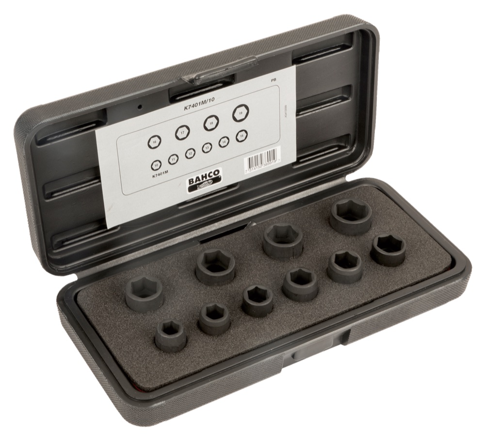 IMPACT SOCKET SET 3/8, MM 10PC