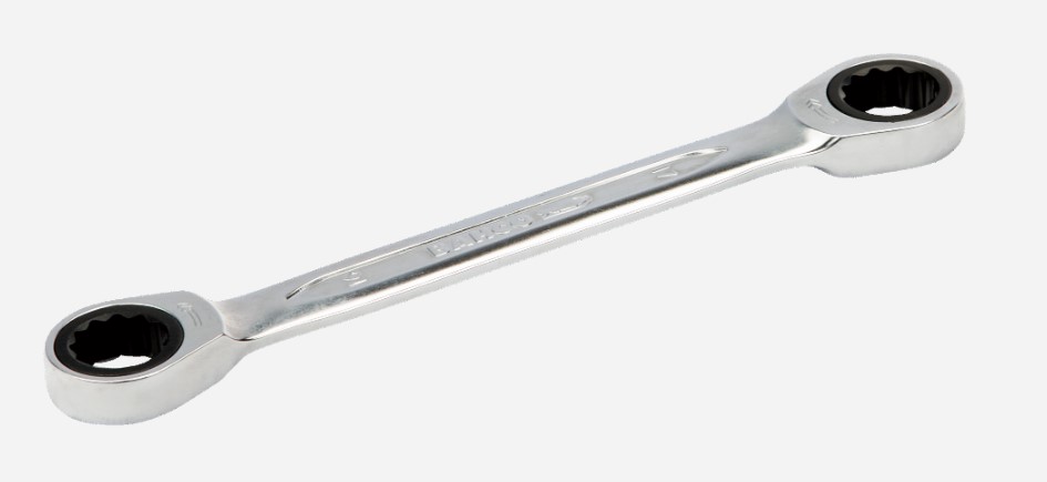 6-7 mm Ratcheting Ring Wrench with Chrome Finish 115 mm