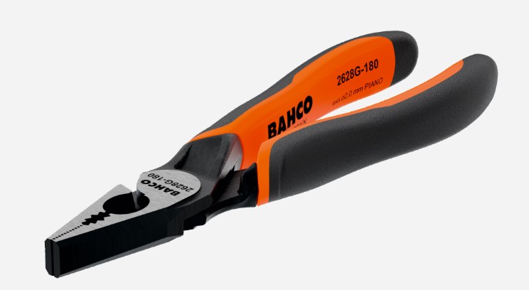 ERGO™ Combination Pliers with Self-Opening Dual-Component Handles and Phosphate Finish (180 mm)