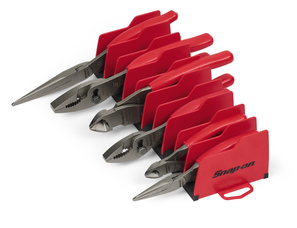 6PC ESSENTIAL PLRS W/RACK RED