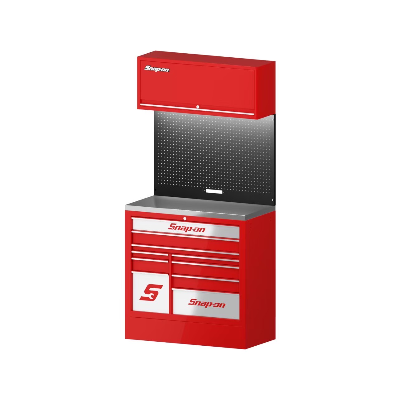 SNAP-ON 系統櫃 40吋10抽工具櫃 紅黑紅
