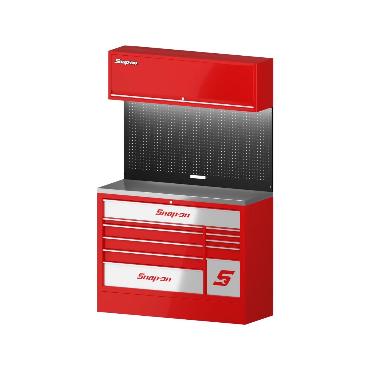 SNAP-ON 系統櫃 53吋 11抽工具櫃 紅黑紅